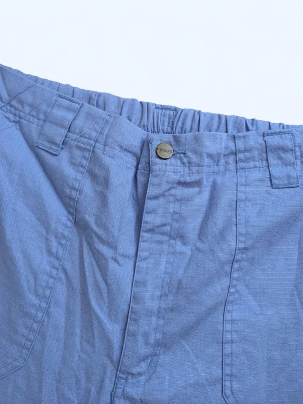 Carhartt Light Blue Ripstop Cargo Scrub Pants Large